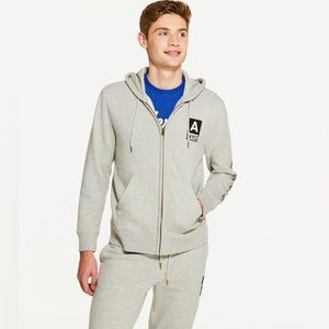 Aeropostale NYC Heritage Full-Zip Hoodie | Light Heather Gray | NEVER WORN